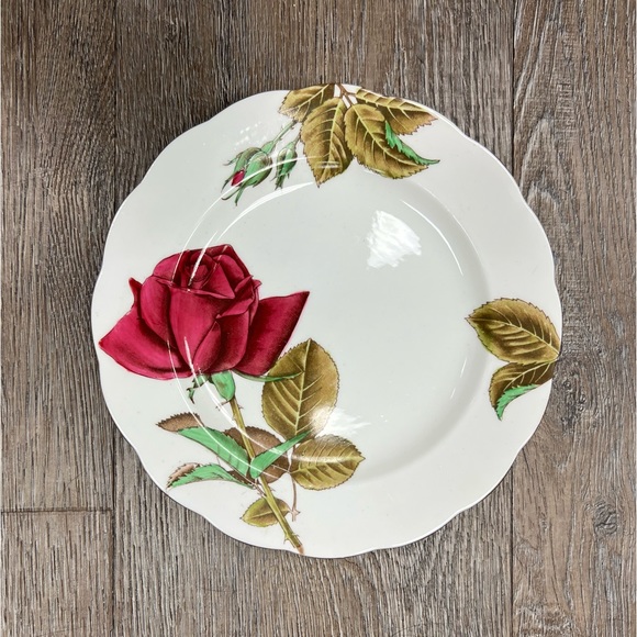 Vintage English Rose Royal Standard cake plate - Picture 2 of 5